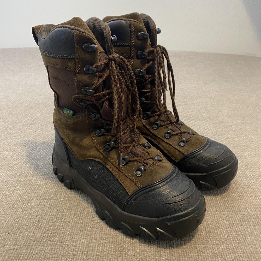 Cabela's Snow Boots Mens Size 11 D Brown Suede Waterproof Insulated Dry-Plus